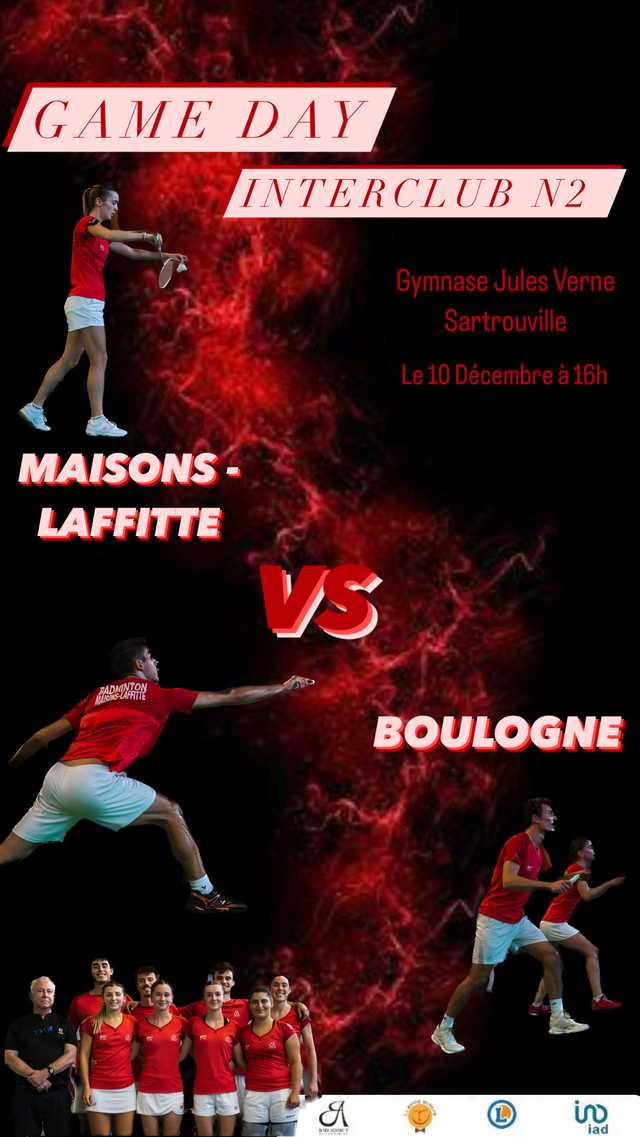 Affiche rencontre BML vs Boulogne à domicile